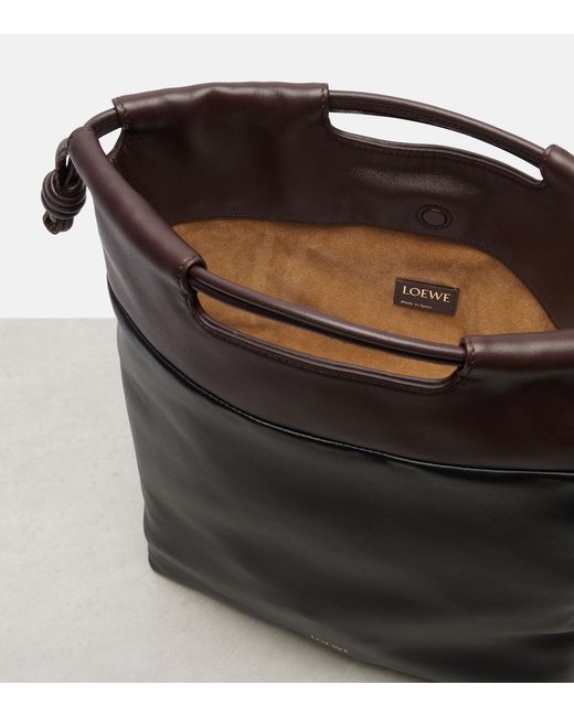 Loewe Black Flamenco Leather Clutch