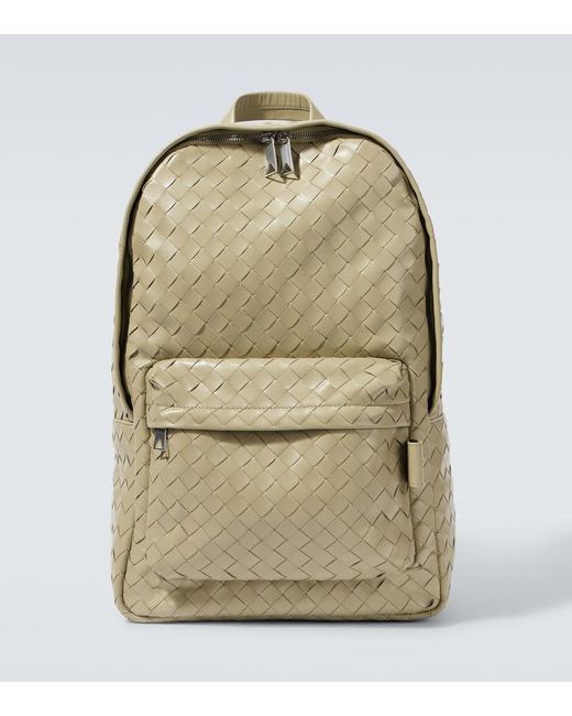 Bottega Veneta Rucksack Intrecciato Aus Leder in Natural für Herren