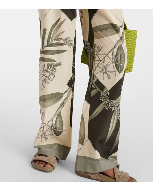 Paula's Ibiza - Pantaloni a gamba larga in cotone e seta di Loewe in Natural