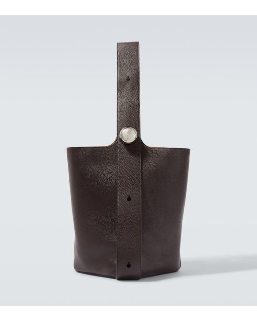 Loewe Bucket-Bag Pebble Large Aus Leder in White für Herren
