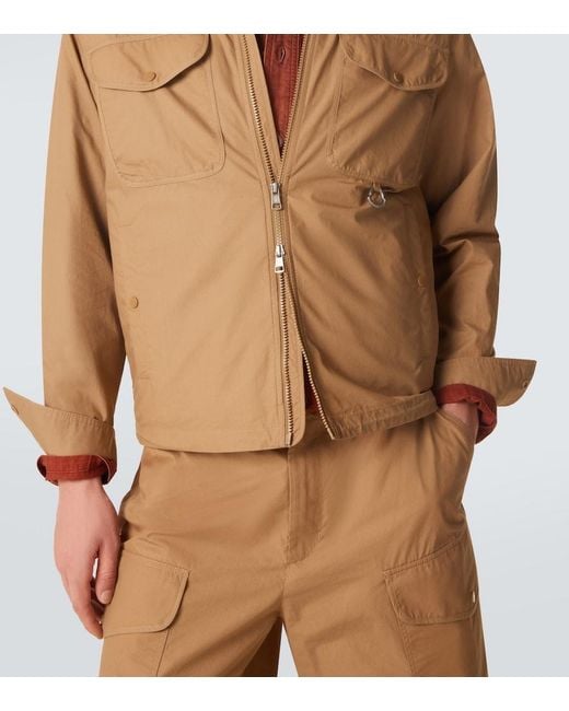 Moncler Natural Cotton Blouson Jacket for men