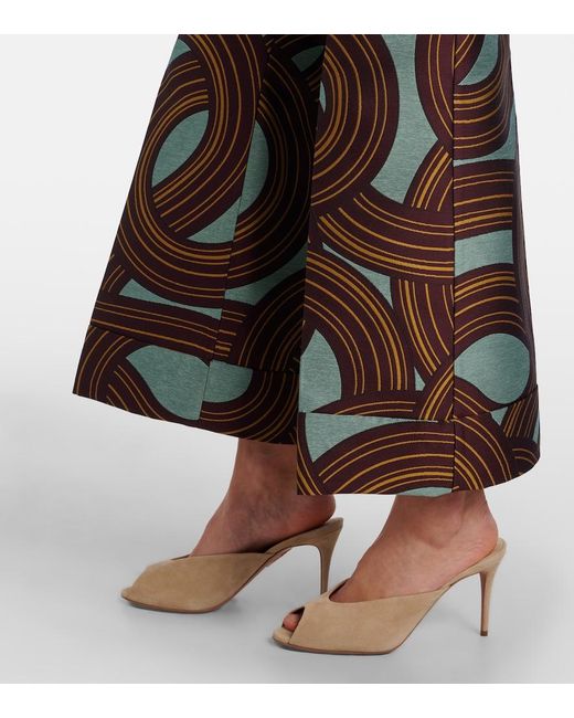 Aquazzura Brown Secret 85 Suede Mules