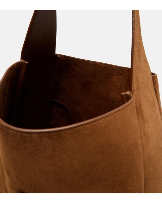 Bolso Al Hombro Le 5 A 7 Supple Large De Ante Saint Laurent de color Brown
