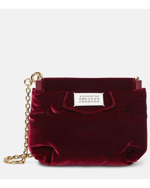 Maison Margiela Clutch Glam Slam Red Carpet Mini aus Samt