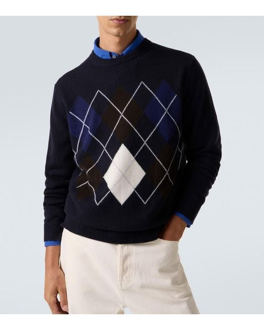 Jersey Argyle De Cachemir arch4 de hombre de color Blue