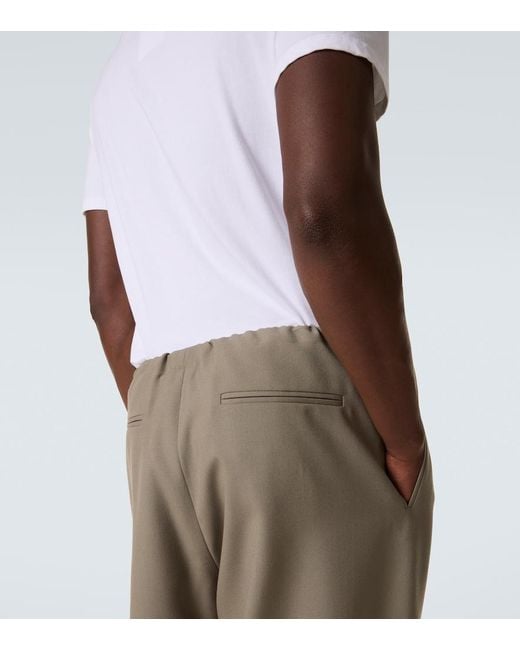 Calvin Klein Green Benjamin Wool Straight Pants for men