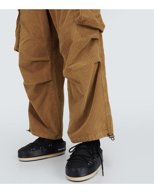 Alanui Natural Velvet Corduroy Cargo Pants for men