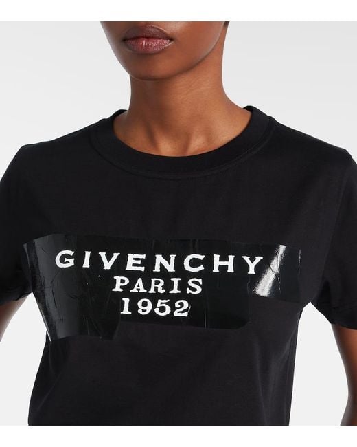 Givenchy Black T-Shirt Aus Baumwoll-Jersey