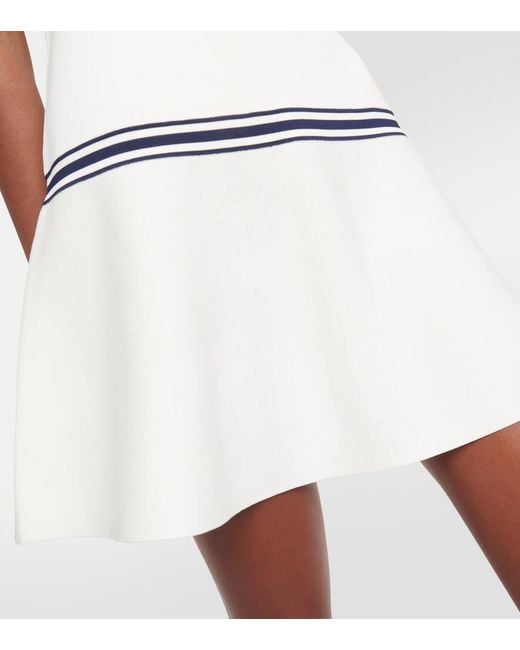 Tory Sport White Tennis Minikleid aus Jersey