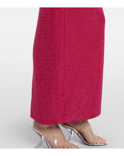 Roland Mouret Floral-Applique Embellished Gathered Maxi Dress