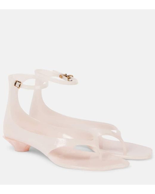 Chloé Natural Jelly Thong Sandals