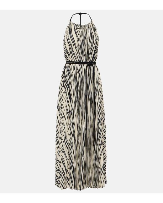 Proenza Schouler White Frida Printed Chiffon Maxi Dress