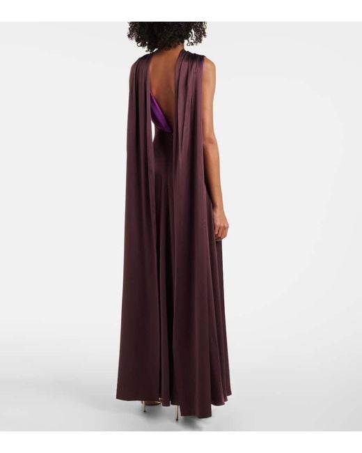 Roksanda Purple Amanita Silk Cocktail Dress
