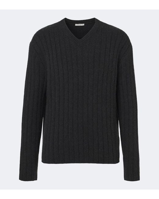 The Row Black Ettore Cashmere Sweater for men