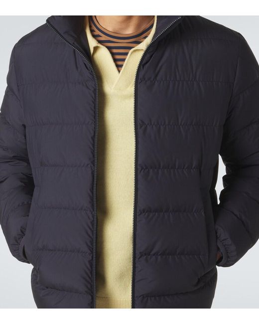 Moncler Blue Baudinet Down Jacket for men