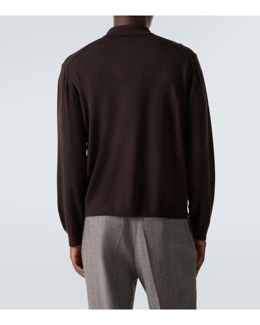 Our Legacy Black Evening Argyle Wool Cardigan for men