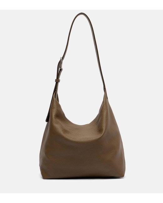 The Row Brown Schultertasche Isa Aus Leder