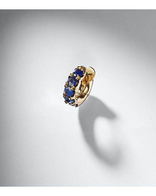 Spinelli Kilcollin White Macro Mini 18Kt Earrings With Sapphires for men