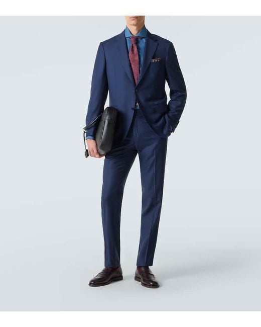 Costume En Laine Canali pour homme en coloris Blue