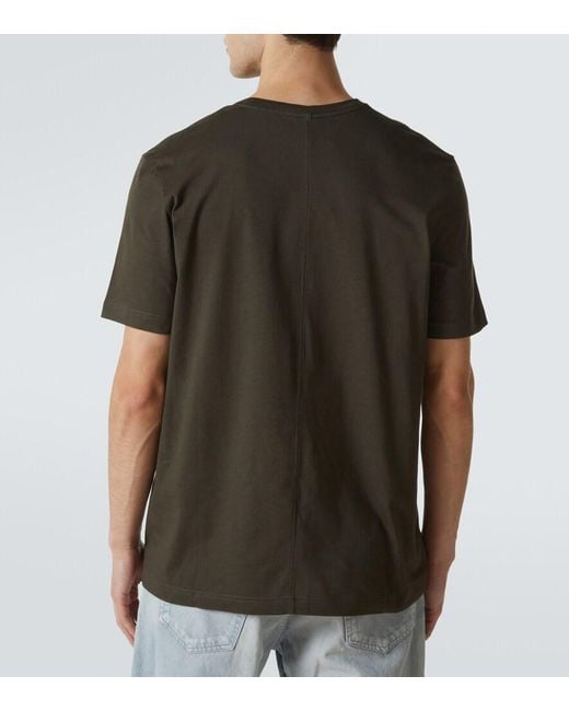 The Row Green Luke Cotton Jersey T-Shirt for men