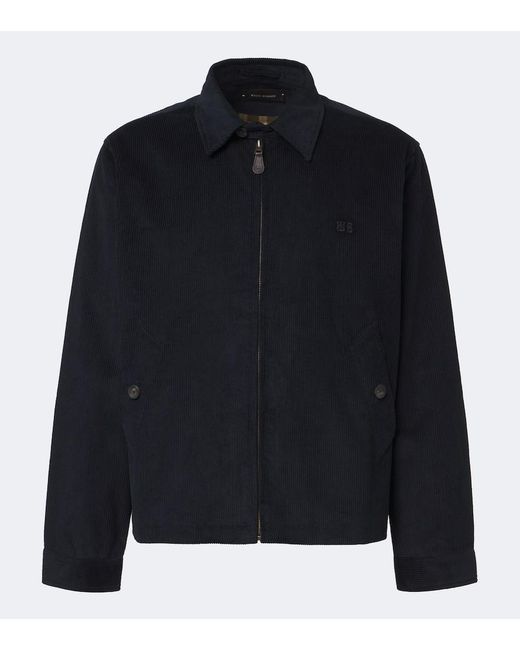 Wales Bonner Black Drew Cotton Corduroy Jacket for men