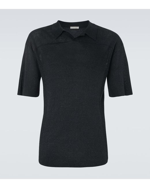 Polo Reggie En Lin Melange The Row pour homme en coloris Black