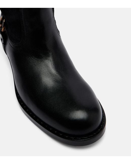 Isabel Marant Black Ildra Buckle Boot