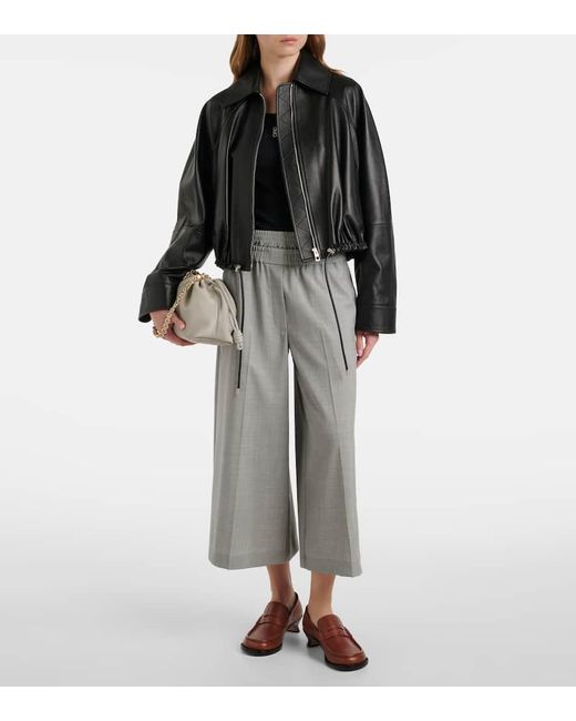 Loewe White Flamenco Medium Leather Shoulder Bag