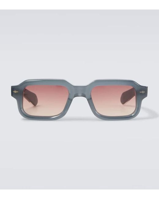 Jacques Marie Mage Brown Sandro Rectangular Sunglasses for men