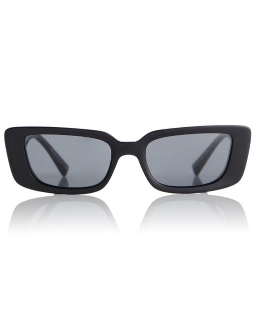 Versace Black Virtus Rectangular Sunglasses