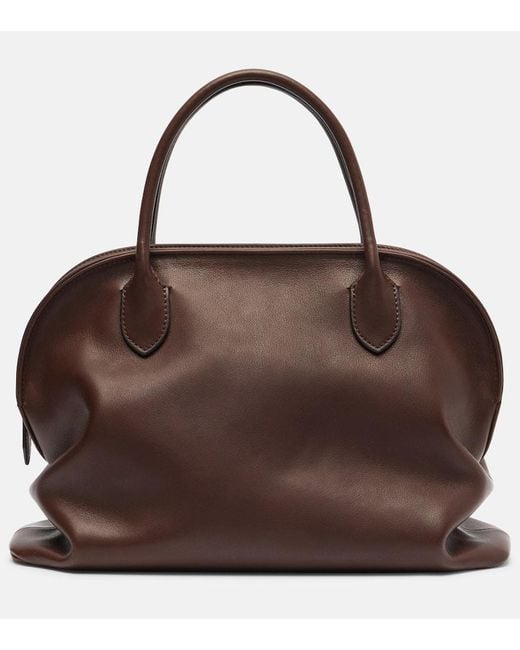 The Row Brown Tote Bag Agnes Aus Leder
