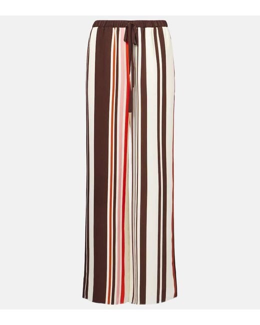Sir Multicolor Weite Hose Thistle Aus Seidensatin