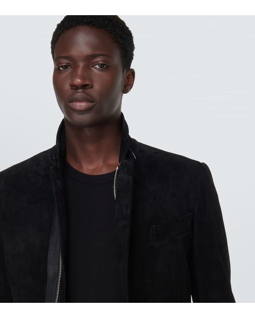 Tom Ford Black Suede Blazer for men