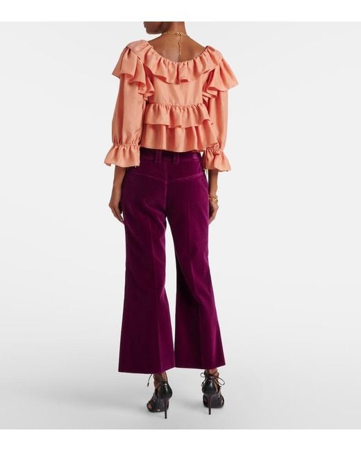 Chloé Purple Trousers