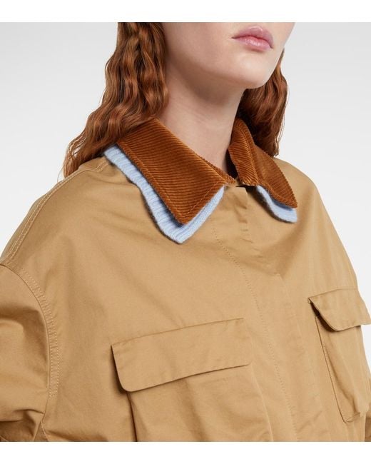 Dorothee Schumacher Brown Cotton Field Jacket