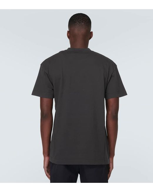 X Palm Angels - T-shirt in jersey di cotone di Moncler Genius in Black da Uomo