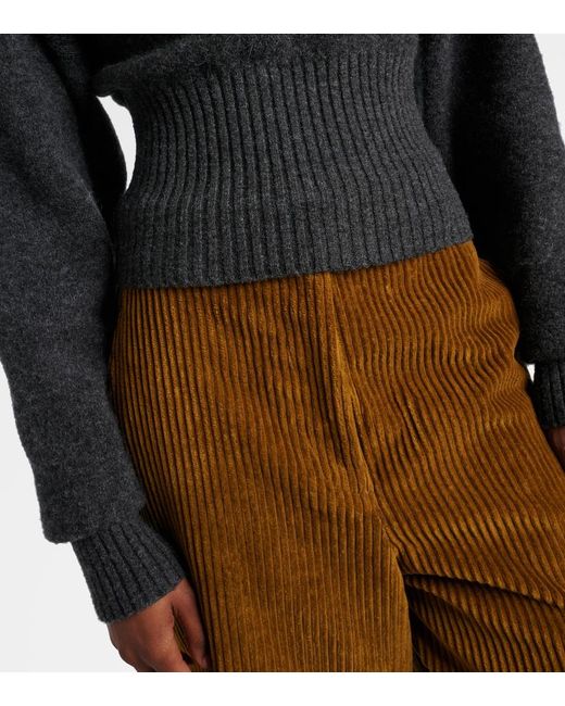 Proenza Schouler Black Randi Wool And Alpaca-Blend Sweater