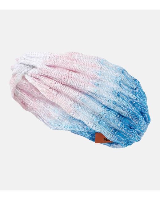 Fascia Per Capelli di Missoni in Blue