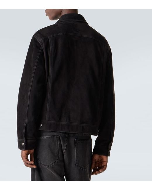 Studio Nicholson Black X Aaron Levine Boston Suede Jacket for men