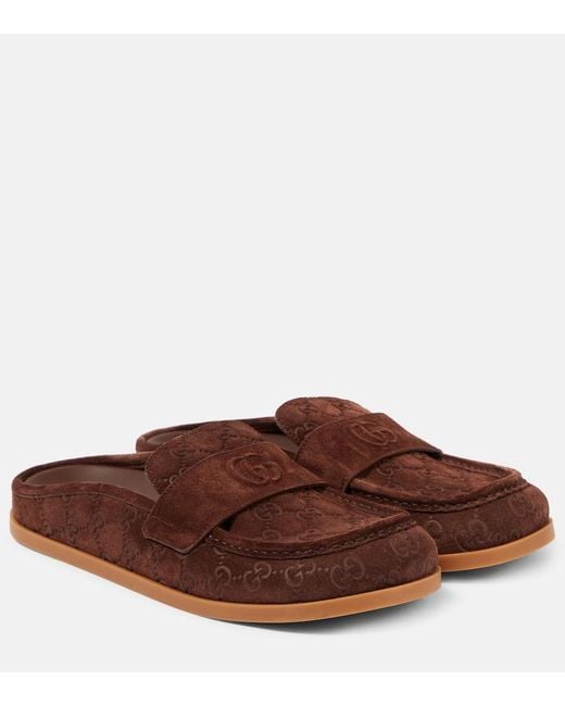 Suede double G Gucci slip ons Gucci Women main image 3