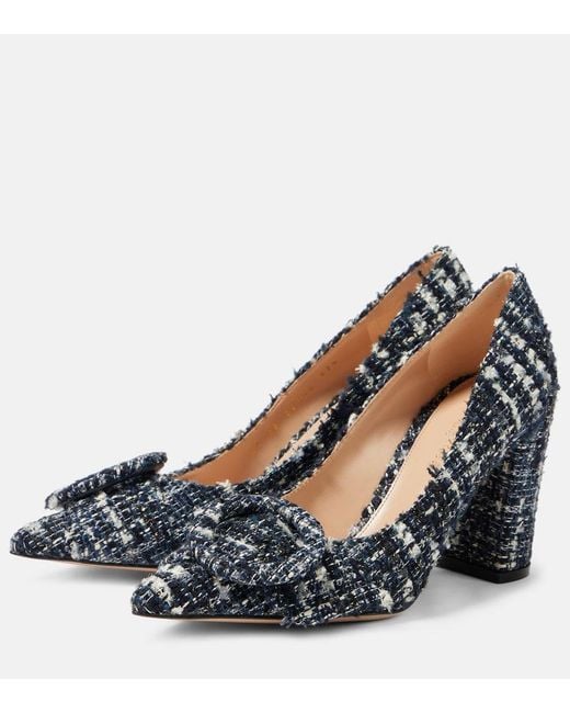 Gianvito Rossi Blue Boucle Pumps