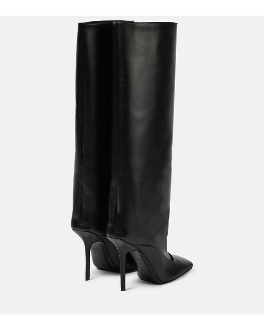 The Attico Black Sienna Leather Knee-high Boots