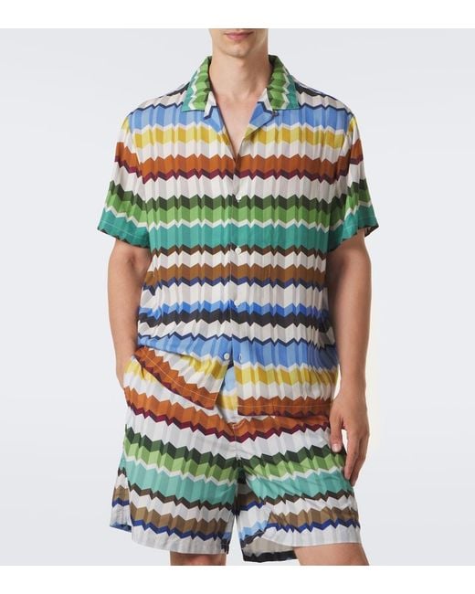 Missoni Hemd Zigzag in Green für Herren