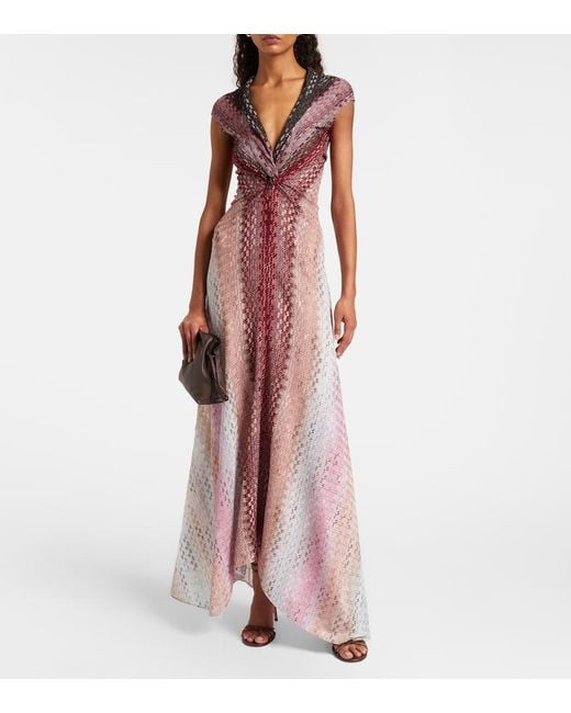 Abito Lungo di Missoni in Purple