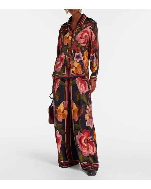 Farm Rio Red Weite High-Rise-Hose