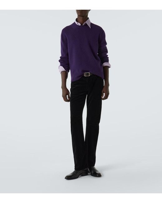Tom Ford Purple Cotton Shirt for men