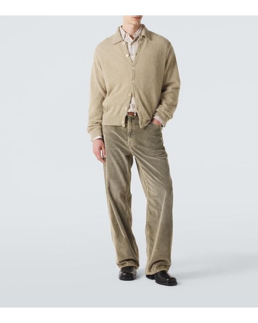 Our Legacy Natural Evening Wool And Cashmere-Blend Cardigan for men