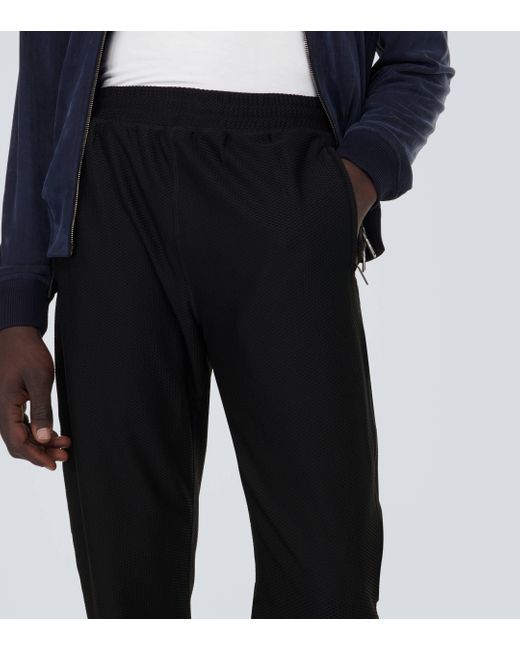 Giorgio Armani Black Jersey Sweatpants for men