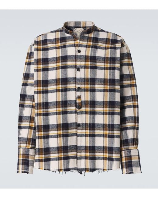 Camisa De Algodon A Cuadros Greg Lauren de hombre de color Multicolor