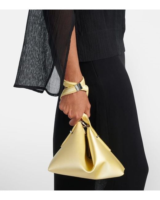 Totême  Metallic Scoop Satin Shoulder Bag